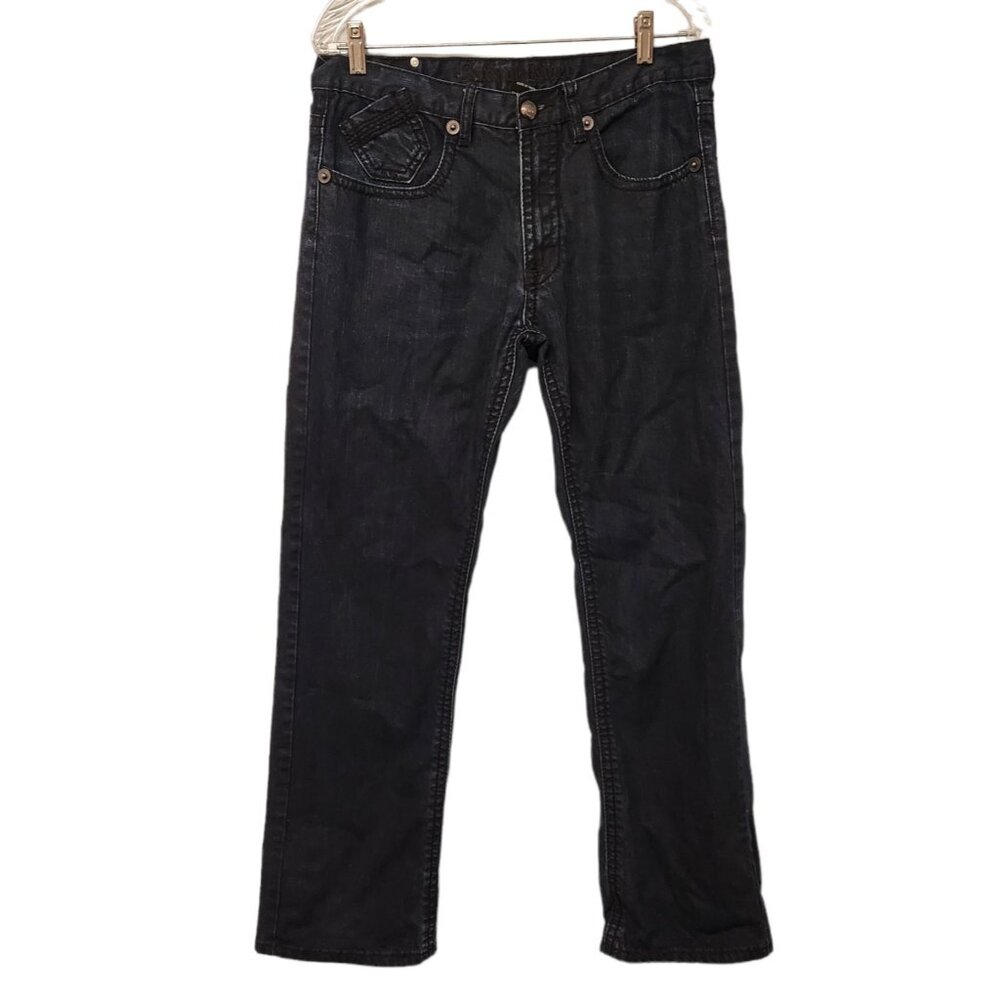 Antique Rivet Jeans Distressed Dark Blue Size Mens 32 x‎ 32 FLAWS
